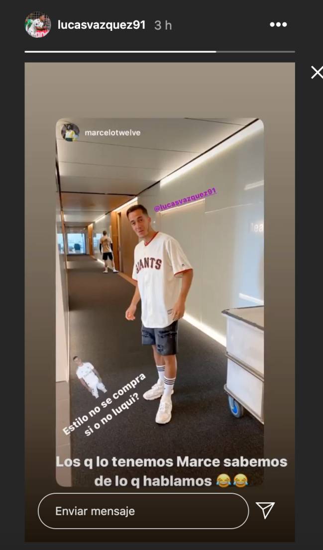 lucas vázquez look estilismo marcelo vacile valdebebas real madrid entrenamiento zidane