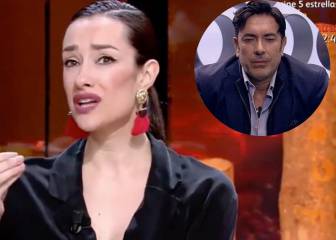 El padre de Adara entra en 'Sálvame' y ella se va del plató:
