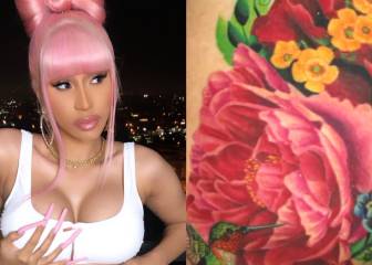 Cardi B muestra con unas explosivas fotos su colosal tatuaje nuevo