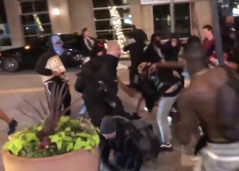 Protesters in Dallas beat man reportedly armed with sword