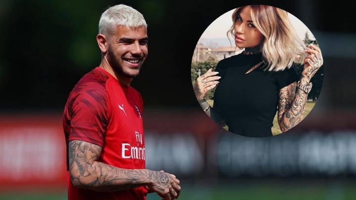 Theo Hernández, cazado en un barco con su nueva novia, la modelo Zoe Cristofoli