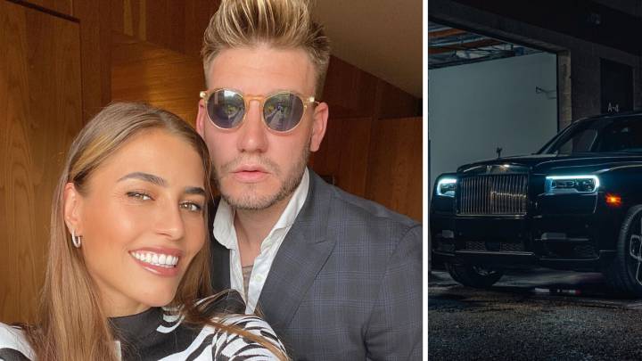 nicklas bendtner novia pareja derroche coche de lujo rolls royce 330.000 euros