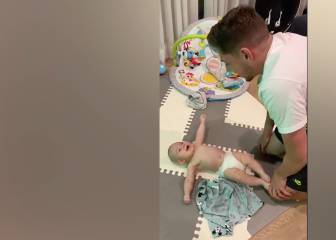 El tierno video de la joya uruguaya del Madrid con su hijo