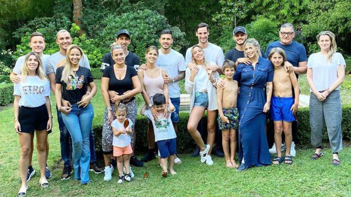 mauro icardi wanda icardi casa parís psg asado familiar keylor navas sergio rico ander herrera leandro paredes di maría