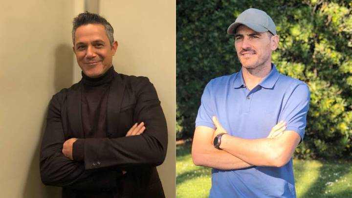 Alejandro Sanz enseña el regalo que le hizo Casillas tras el Mundial de Sudáfrica