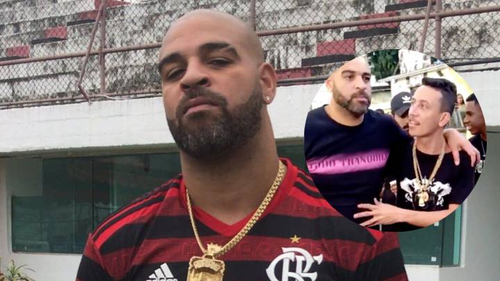 adriano leite borracho embriaguez fiesta ilegal brasil favelas delantero inter flamengo alcohol