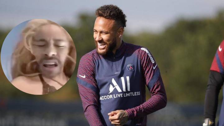 neymar shakira psg filtro instagram redes socialess historias stories concentración lisboa champions league atalanta mbappé vestuario ambiente