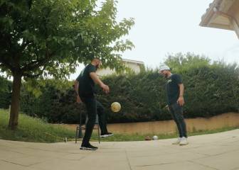 El freestyle de Benzema con el campeón del mundo