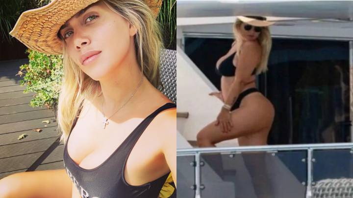 Wanda Nara, denunciada por hacer que su hijo la fotografiara en postura provocativa