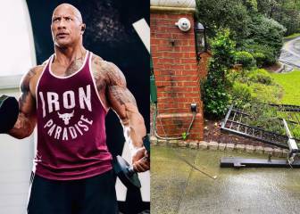 Dwayne Johnson arranca la verja de su casa para no llegar tarde al trabajo