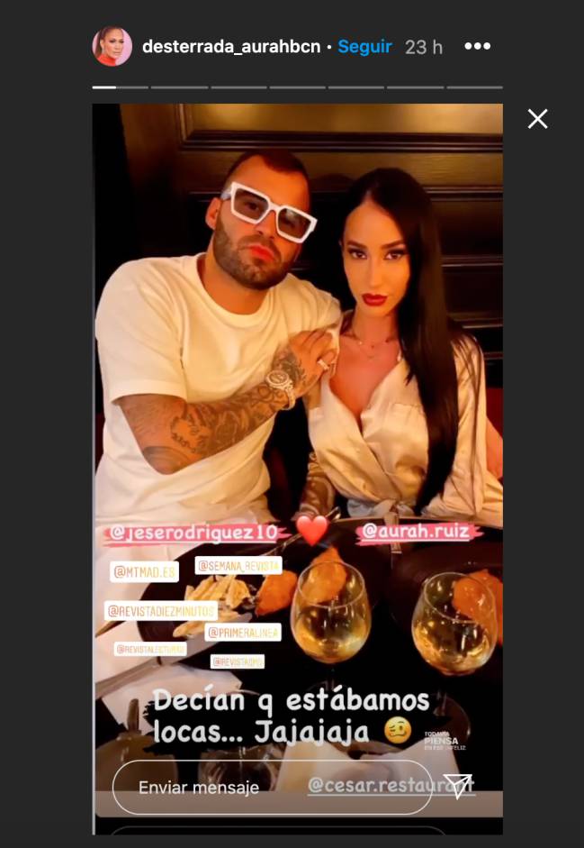 jesé rodríguez aurah ruiz juntos fotos parís cena restaurante césar psg reconciliación nyan hijo ruptura juicio reclamación
