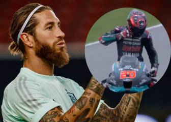 La sorpresa de Quartararo, líder de Moto GP, a Sergio Ramos: