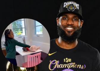 LeBron James regala a su hija una réplica de su casa para sus tardes de juego