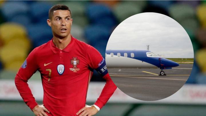 cristiano ronaldo coronavirus jet privado avión ambulancia traslado vuelo lisboa turin aislado cuarentena interior camilla positivo seleccion juventus barcelona champions league