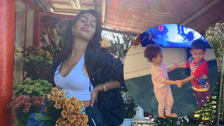 georgina rodriguez hijos baile salsa salseros alana martina mateo cristiano ronaldo cr7 aislado confinamiento coronavirus
