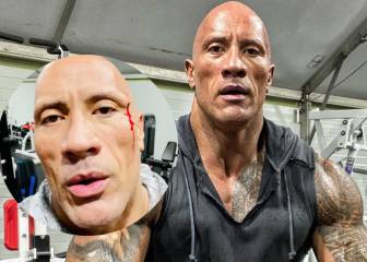'The Rock' se abre la ceja con unas cadenas de 20 kilos... ¡y atentos a su reacción!