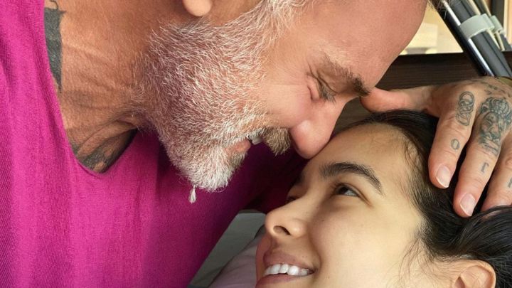 gianluca vacchi hija nacimiento parto sharon fonseca modelo novia pareja redes sociales jerusalema nombre canción