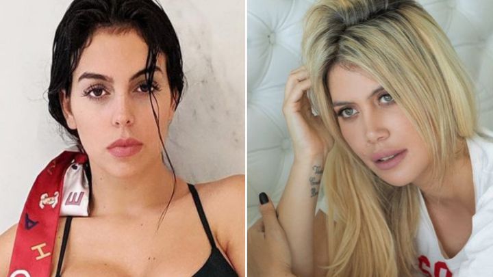 georgina rodríguez wanda icardi culo trasero glúteos entrenamiento electroestimulación cristiano ronaldo mauro icardi posados topless desnudos redes sociales yoga hijos juventus psg