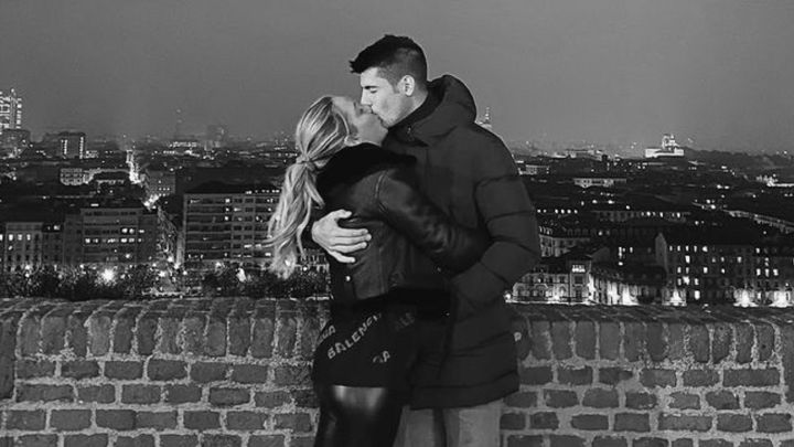 El precioso mensaje de Álvaro Morata a Alice Campello al rescatar una antigua foto