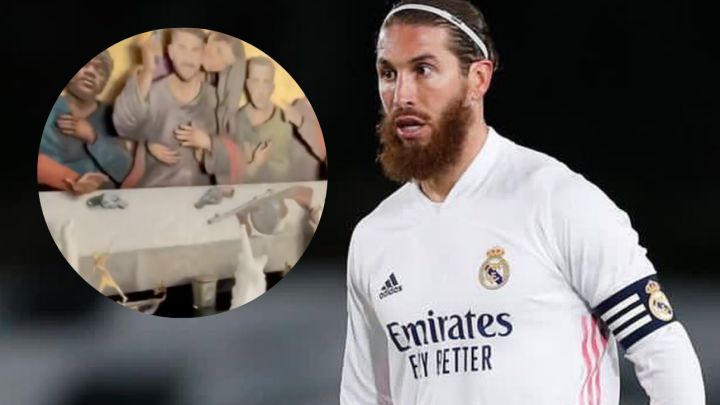 sergio ramos la última cena cuadro salón casa redes sociales arte jesucristo cristianismo pilar rubio lucas vázquez armas real madrid renovación florentino pérez