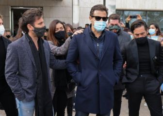 Bisbal, Rosa y el resto de triunfitos de 'OT1', destrozados en el funeral por Álex
