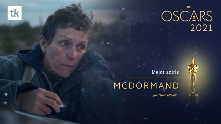 Frances McDormand, ganadora del Oscar a Mejor Actriz 2021 por 'Nomadland'