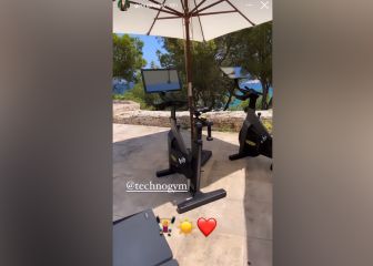 Georgina arrasa en Instagram enseñando su gimnasio de lujo con espectaculares vistas