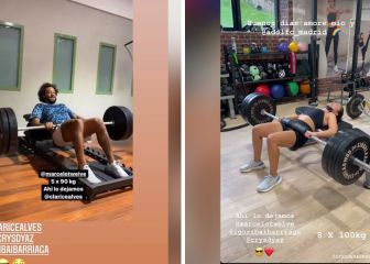 Marcelo reta a su esposa con pesas de 90kg: Así le contesta