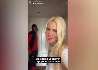 Karoline es reina en Instagram: la cara de Militao cuando le dice que comentará sus partidos
