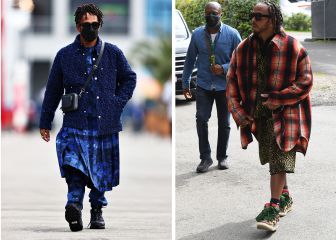 La pasarela de Lewis Hamilton en el 'paddock'
