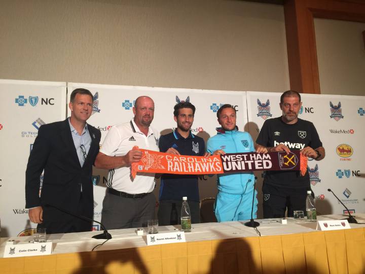 Los Carolina RailHawks FC recibirán al West Ham United