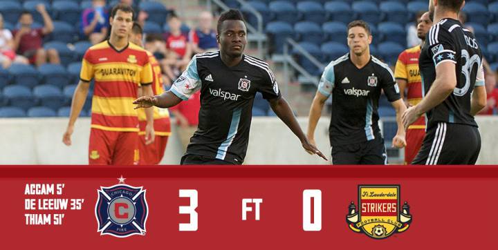 El Chicago Fire acaba con el sueño del Fort Lauderdale