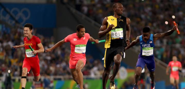 Bolt logra su noveno oro en su última carrera olímpica