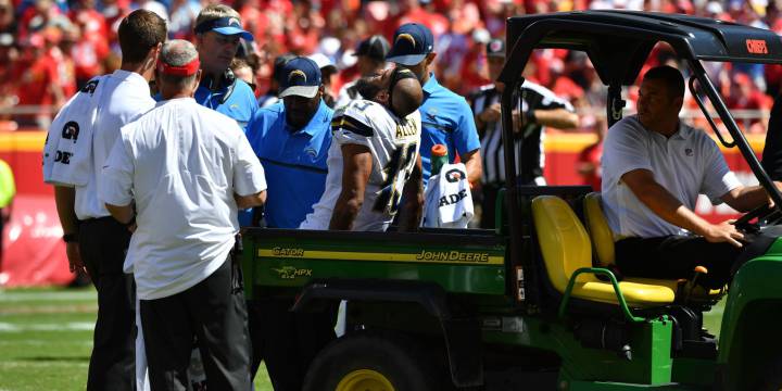 La grave lesión de Keenan Allen fue el principio del fin para un encuentro que empezaba de forma prometedora para los Chargers.