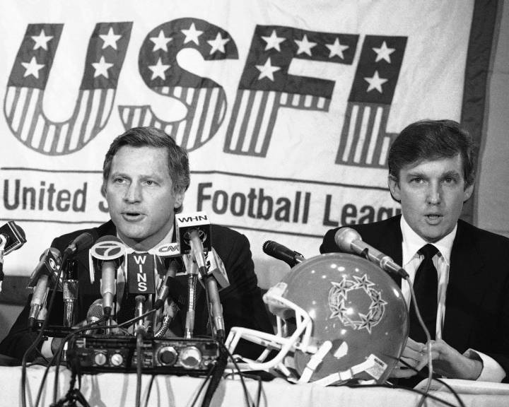 Donald Trump hizo quebrar a toda una liga de football