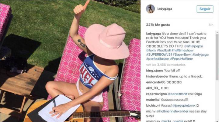 Oficial: Lady Gaga cantará en el intermedio de la Super Bowl
