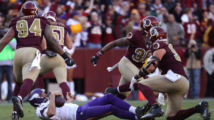 Los Redskins muestran más que los Vikings y les vencen