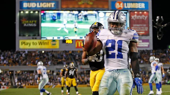 Noche gloriosa de Zeke Elliott, que atropelló a los Steelers