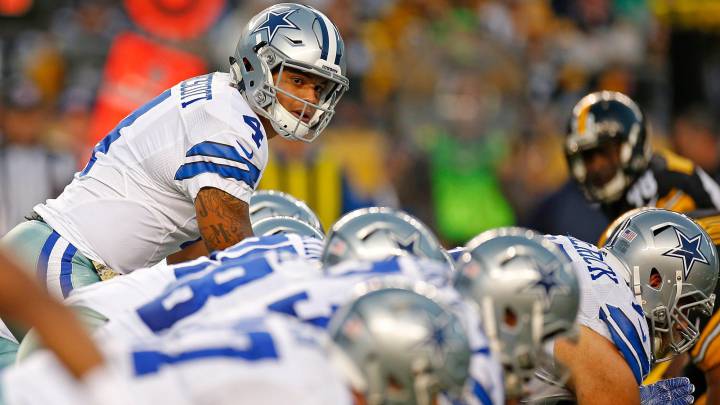 Las opciones de triunfo de Dak Prescott dependerán en gran medida de la capacidad de su fabulosa línea ofensiva de parar a los Ravens.