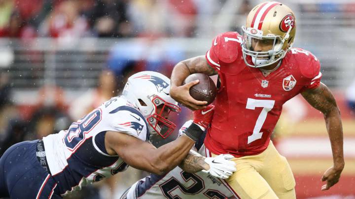Los Patriots arrollan a los San Francisco 49ers bajo la lluvia