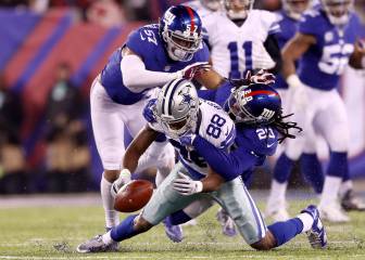 Los Giants ‘Dez-carrilan' la marcha triunfal de Cowboys