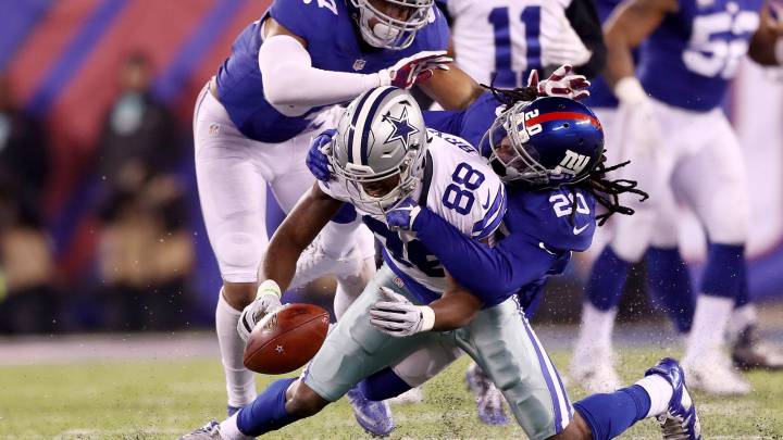 La defensa de Giants amargó la vida a Dak Prescott y Dez Bryant