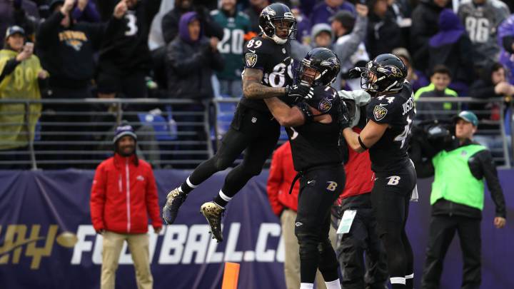 Los Ravens ganan por sólo un punto ante Philadelphia Eagles