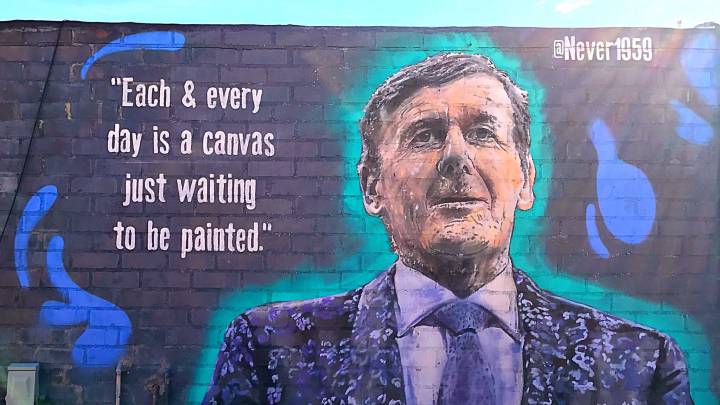 Craig Sager immortalized in a mural in Los Ángeles