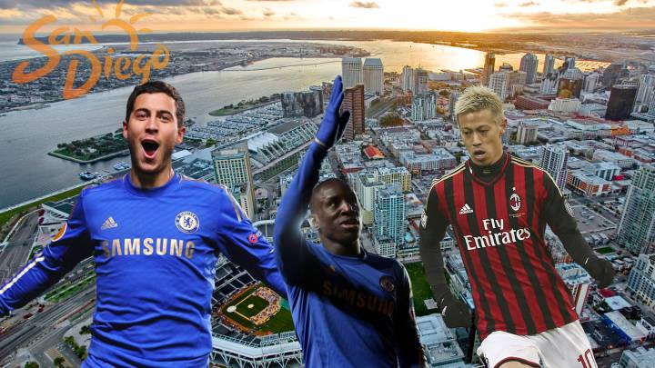 Eden Hazard y Demba Ba crearán un equipo de fútbol en San Diego