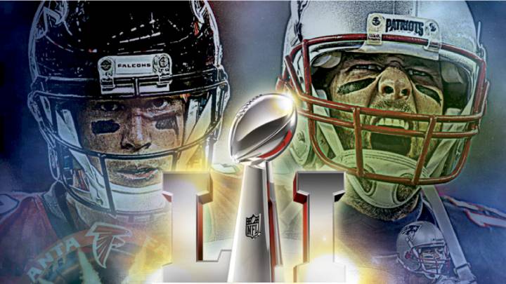 Super Bowl de fantasía entre Atlanta Falcons y New England Patriots