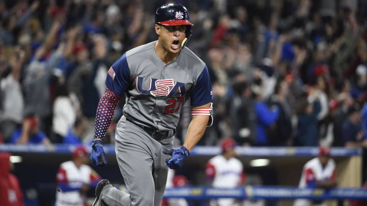 Giancarlo Stanton será uno de los participantes del USA vs Japón de la semifinal del Clásico Mundial del béisbol.