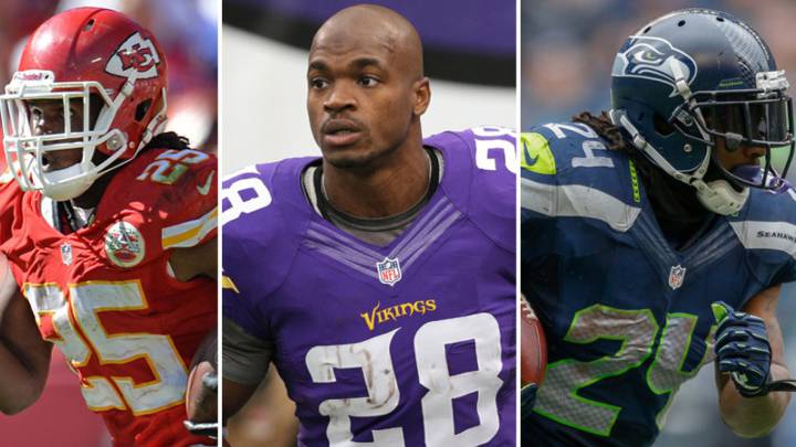 Jamaal Charles, Adrian Peterson y Marshawn Lynch han cambiado de equipo los 30 años.
