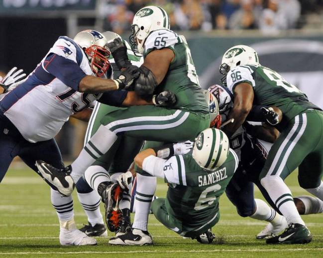 Mark Sánchez con los Jets.