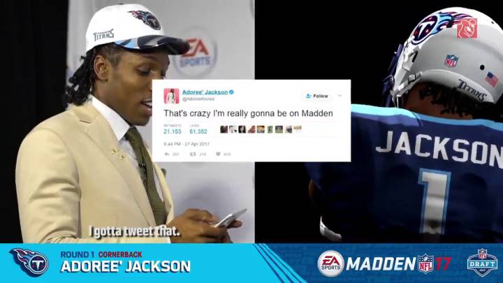 Los rookies de la NFL alucinan cuando se ven en el Madden
